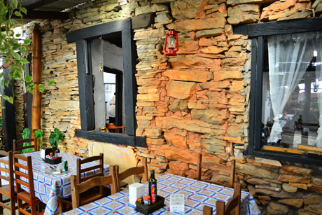 Vista do restaurante em São Tome das Letras